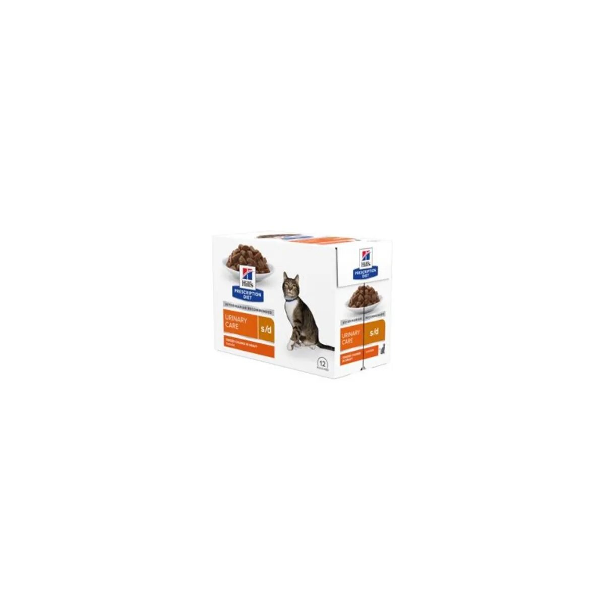 HILL'S Prescription Diet S/D Pui dietă veterinară plic hrană umedă pisici sistem urinar (în sos) bax 85g x 12buc