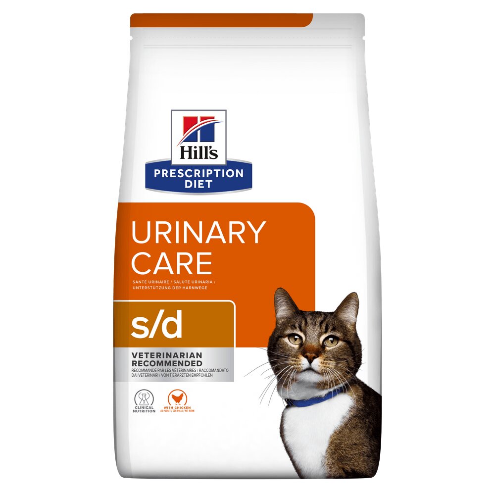 HILL'S Prescription Diet s/d Urinary Care Pui dietă veterinară pisici hrană uscată afecțiuni urinare s/d Urinary Care Pui dietă veterinară pisici hrană uscată sistem urinar 1.5kg