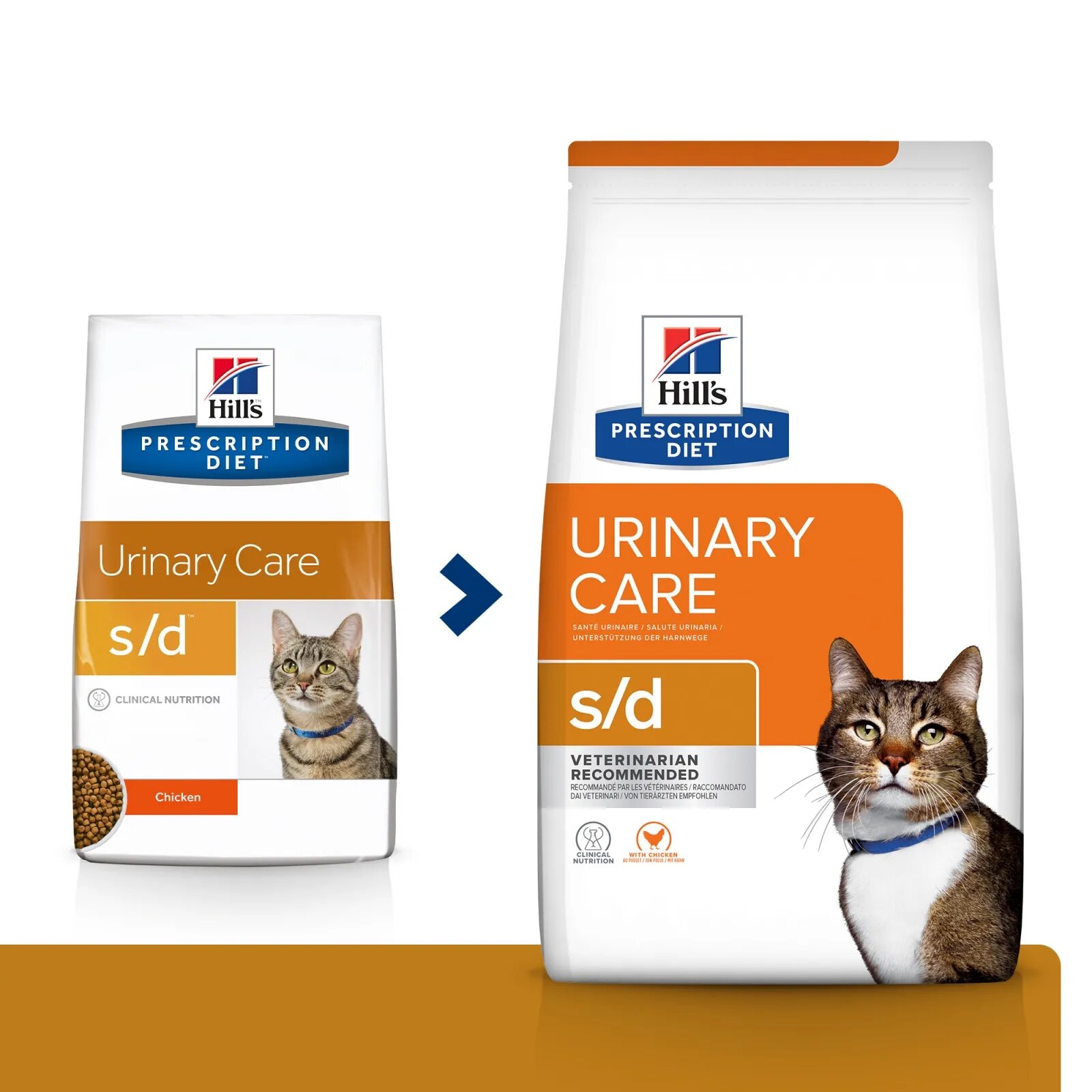 HILL'S Prescription Diet s/d Urinary Care Pui dietă veterinară pisici hrană uscată afecțiuni urinare s/d Urinary Care Pui dietă veterinară pisici hrană uscată sistem urinar 3kg