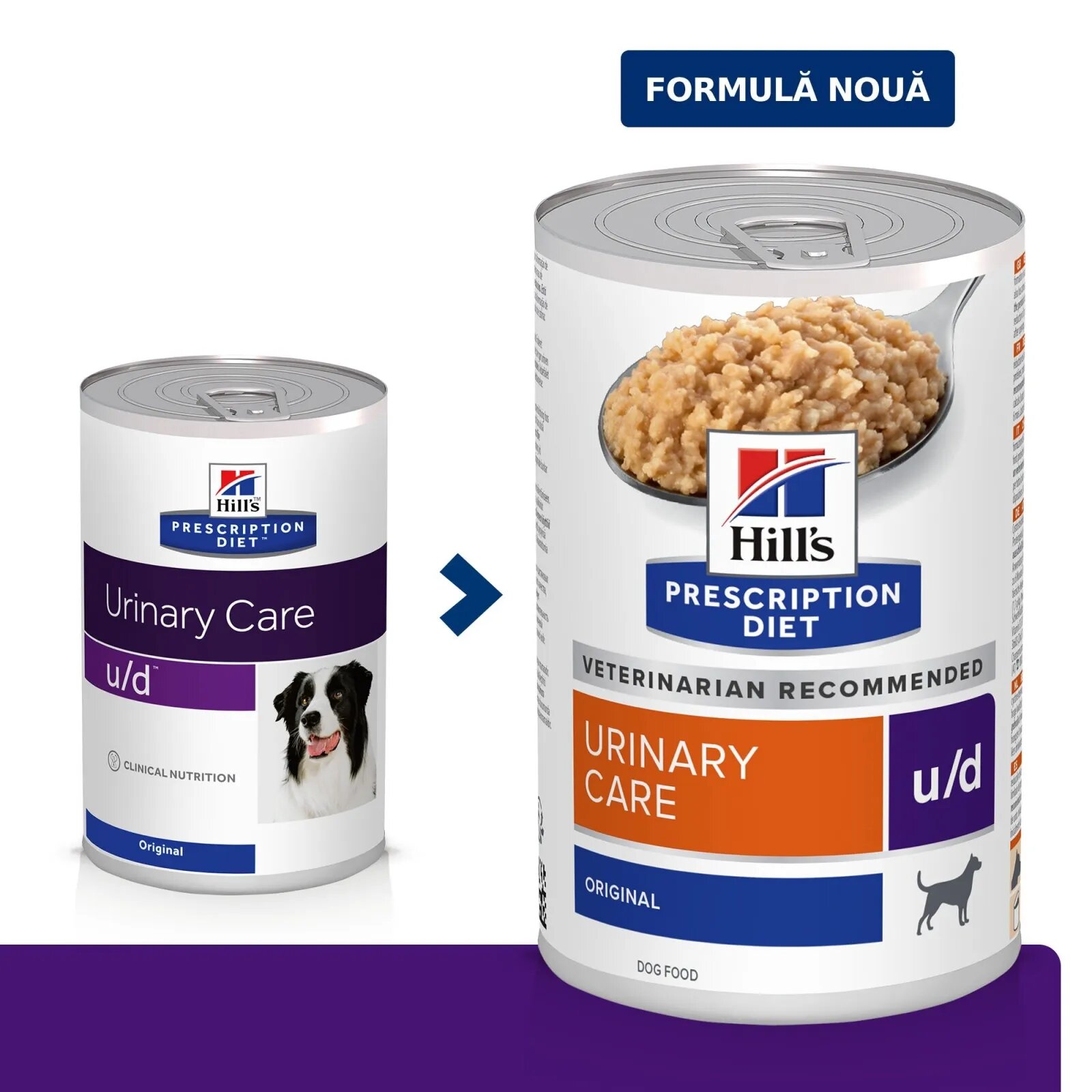 HILL'S Prescription Diet u/d Urinary Care dietă veterinară câini conservă hrană umedă sistem urinar 370g