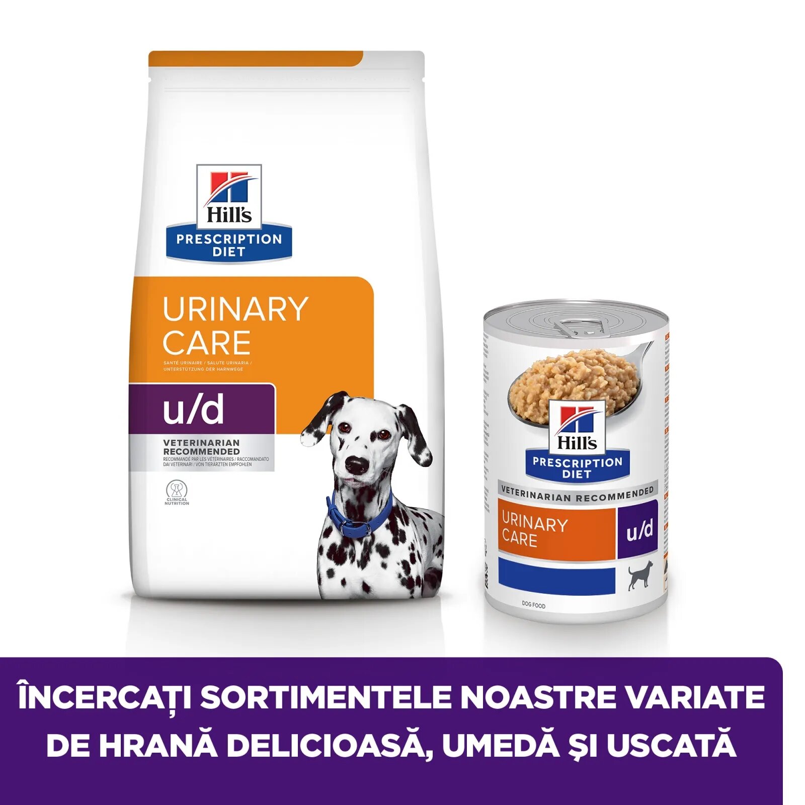 HILL'S Prescription Diet u/d Urinary Care dietă veterinară câini hrană uscată afecțiuni urinare u/d Urinary Care dietă veterinară câini hrană uscată sistem urinar 4kg