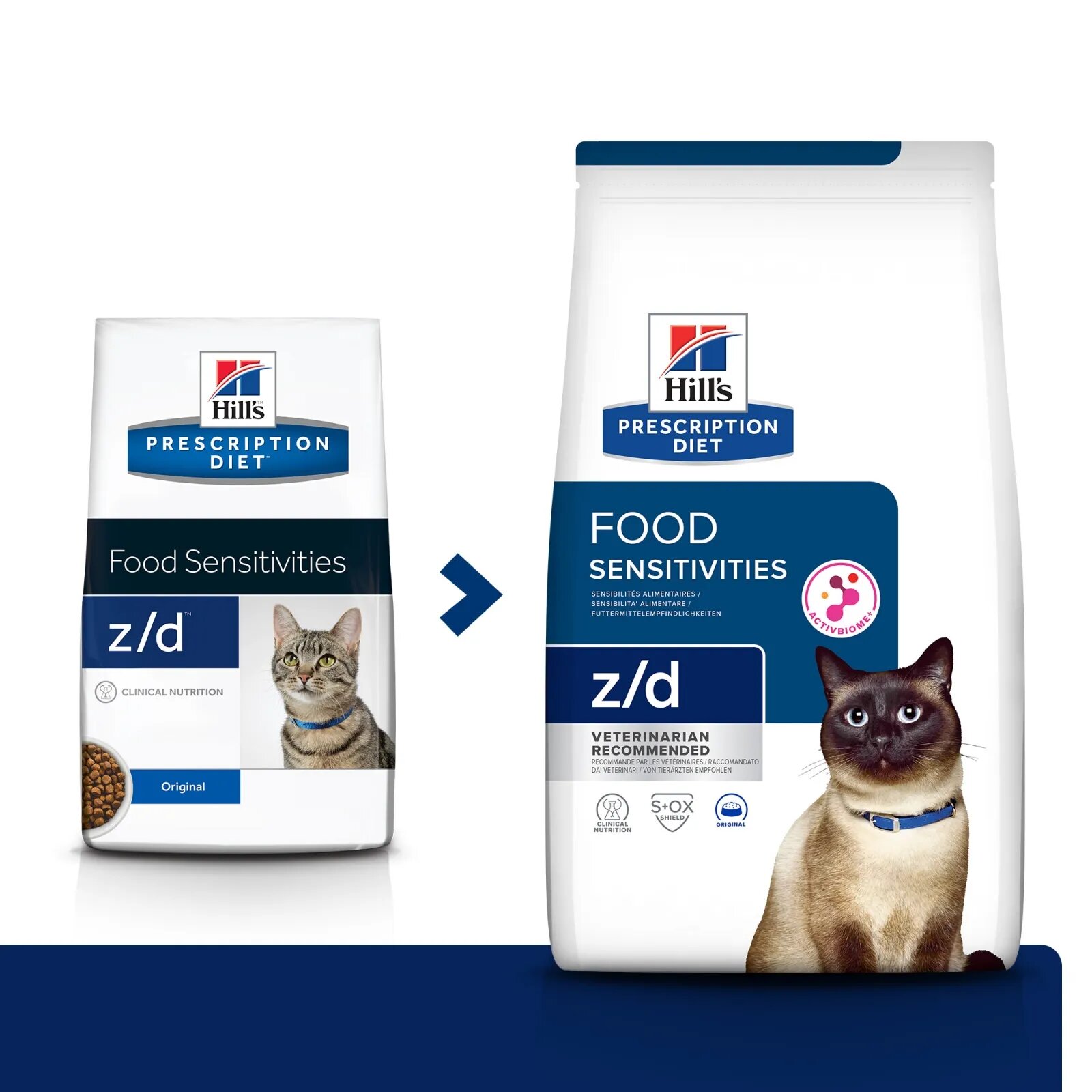 HILL'S Prescription Diet z/d Food Sensitivities dietă veterinară pisici hrană uscată afecțiuni dermatologice și digestive z/d Food Sensitivities dietă veterinară pisici hrană uscată piele & blana sistem digestiv 3kg