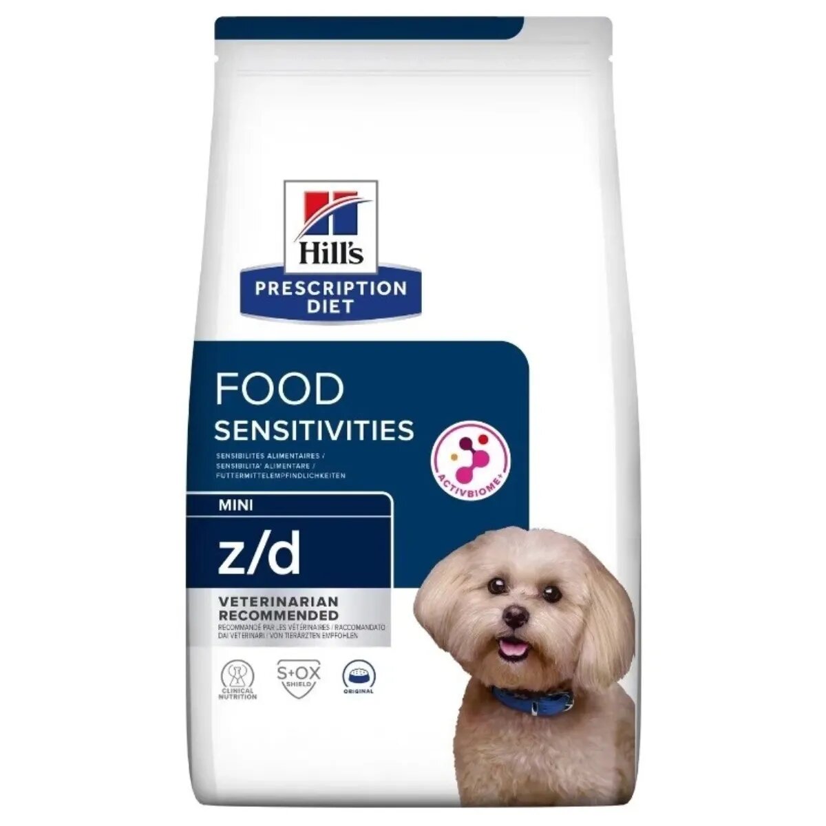 HILL'S Prescription Diet z/d Food Sensitivities Mini dietă veterinară câini hrană uscată afecțiuni dermatologice și digestive z/d Food Sensitivities Mini dietă veterinară câini hrană uscată piele & blana sistem digestiv 6