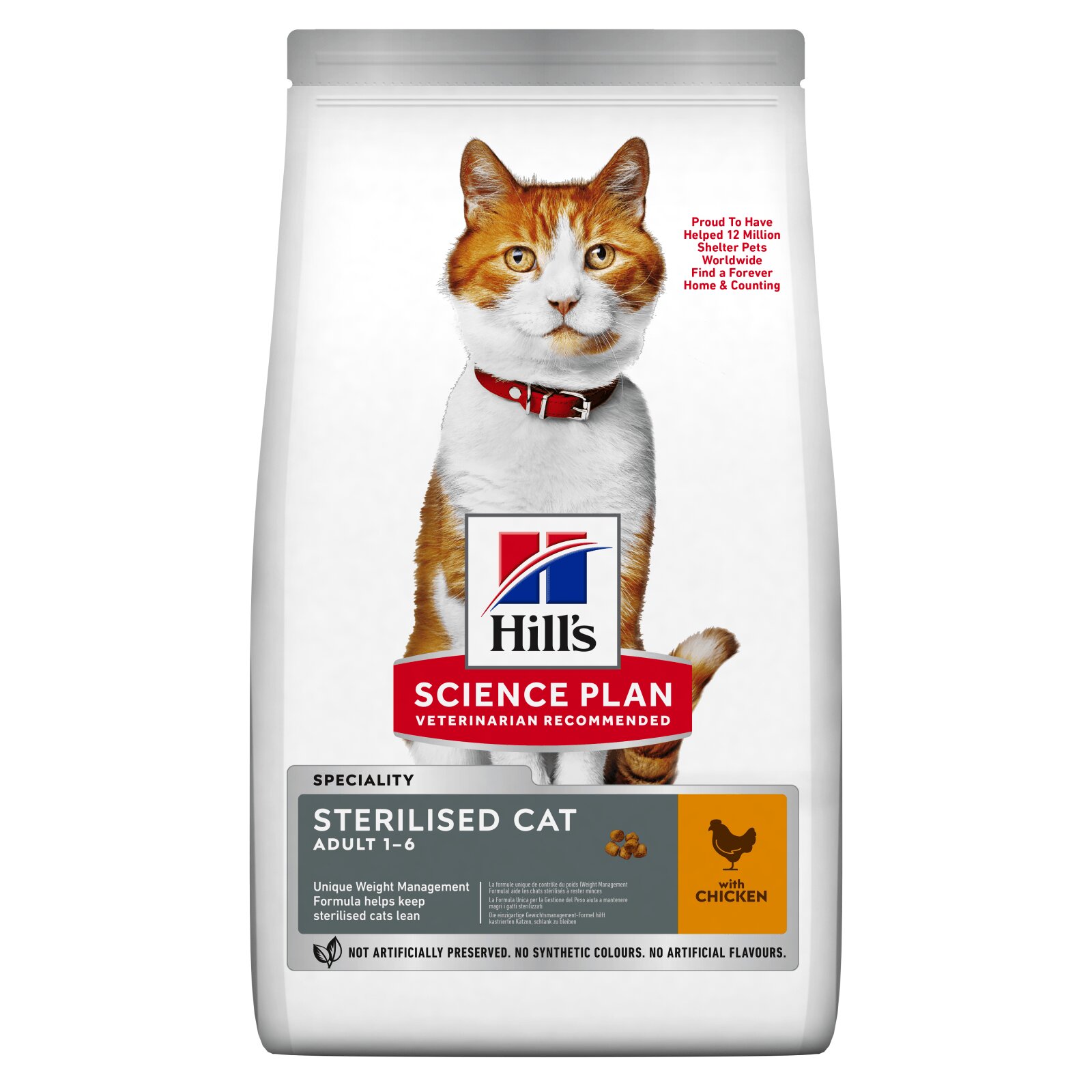 HILL'S Science Plan Adult Sterilised Pui hrană uscată pisici sterilizate 300g