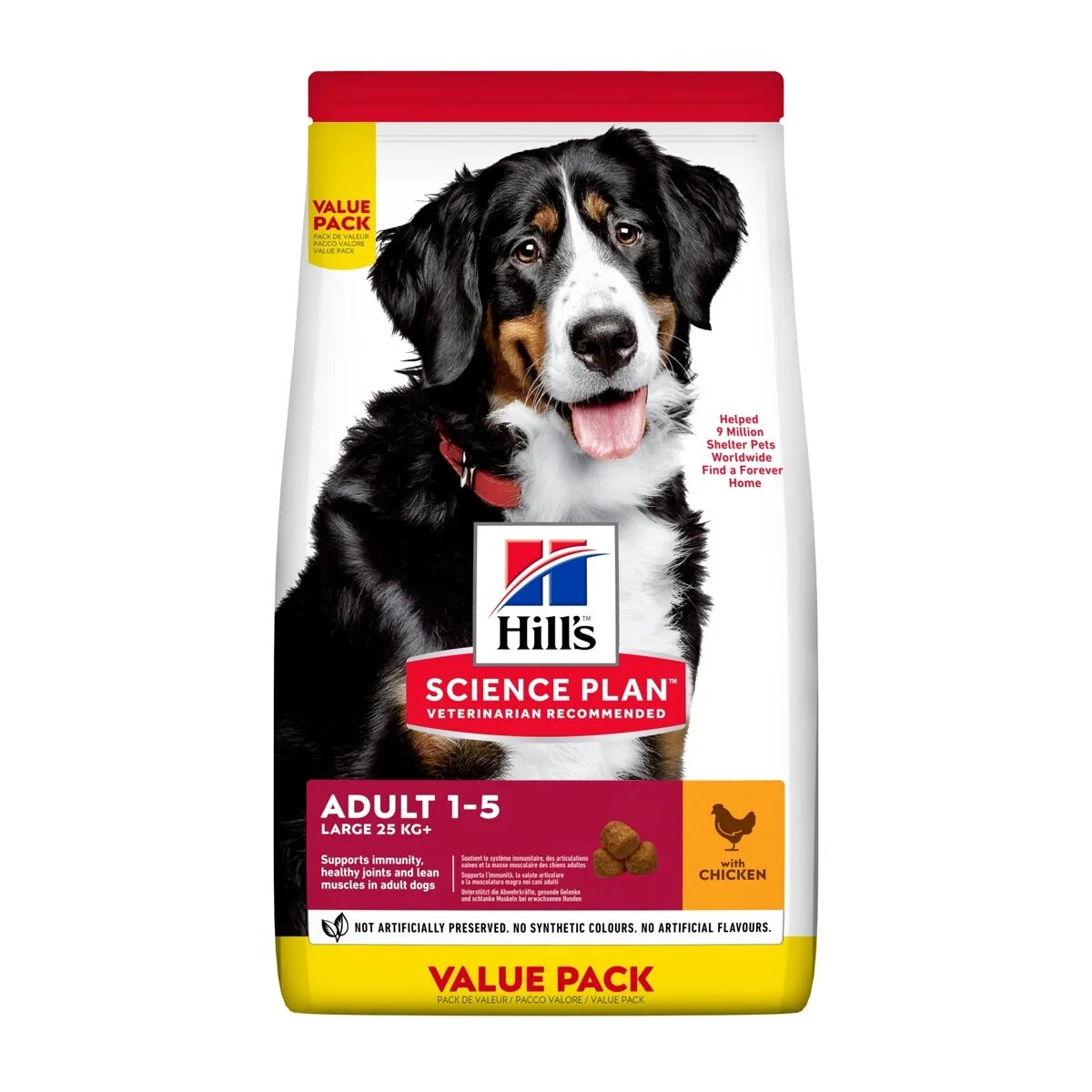 HILL'S Science Plan Hill's SP Canine Adult Large Breed Pui Value Pack 18 Kg