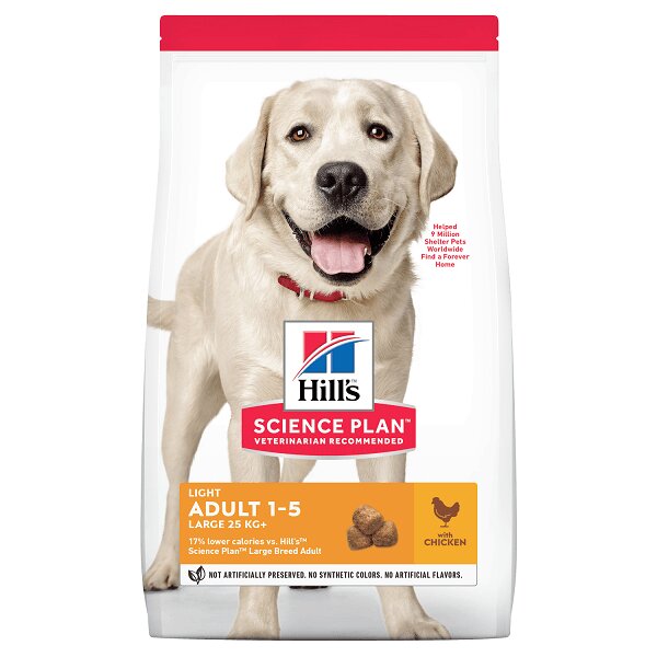 HILL'S Science Plan Hill's SP Canine Adult Light Large Breed Pui 14 Kg