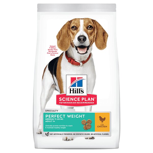 HILL'S Science Plan Hill's SP Canine Adult Perfect Weight Medium Pui 12 Kg