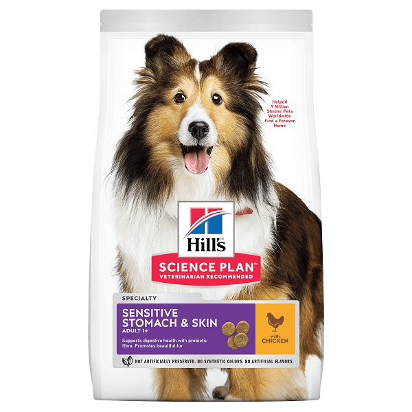 HILL'S Science Plan Hill's SP Canine Adult Sensitive Skin & Stomach Pui 14 Kg