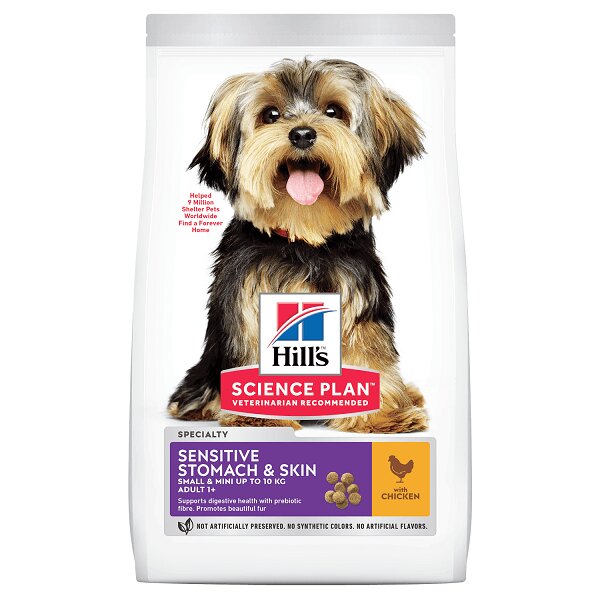 HILL'S Science Plan Hill's SP Canine Adult Small & Miniature Sens Stom&Skin Pui 1.5 Kg