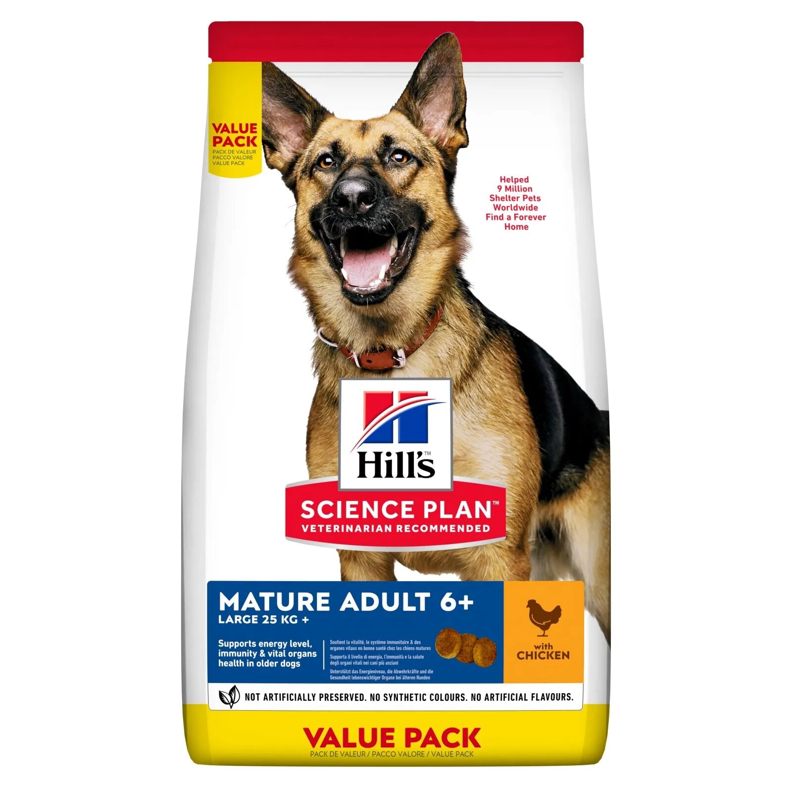 HILL'S Science Plan Hill's SP Canine Mature Large Breed Pui Value Pack 18 Kg