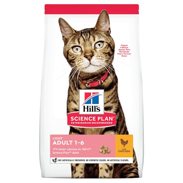 HILL'S Science Plan Hill's SP Feline Adult Light Pui 10 Kg