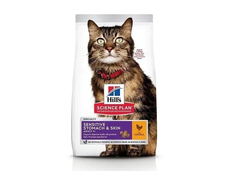 HILL'S Science Plan Hill's SP Feline Adult Sensitive Stomach & Skin 1.5 kg