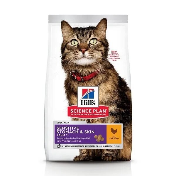 HILL'S Science Plan Hill's SP Feline Adult Skin&Stomach Pui 300 g
