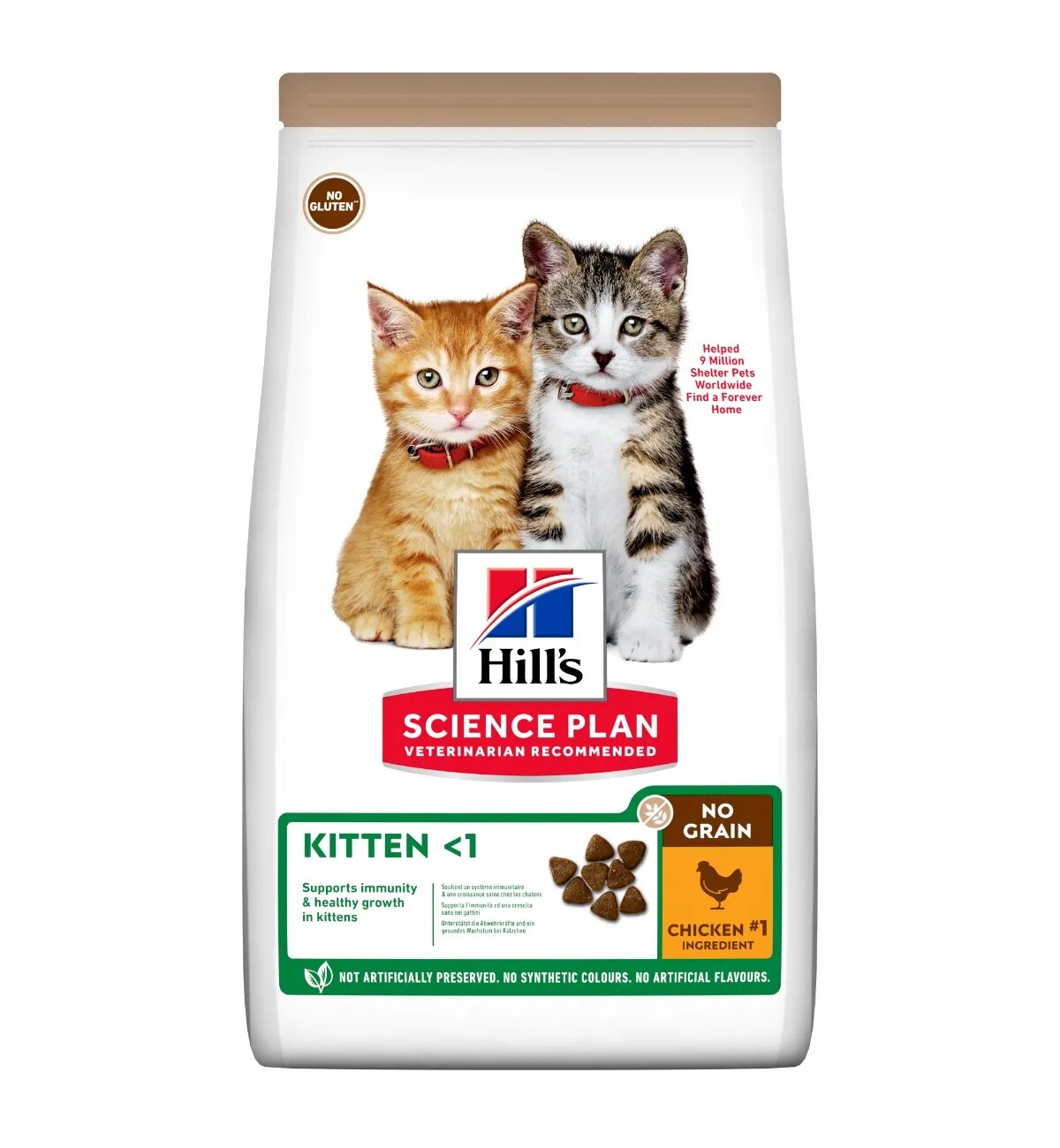 HILL'S Science Plan HILL'S SP No Grain Kitten Pui hrană uscată fără cereale pisici junior 1.5kg