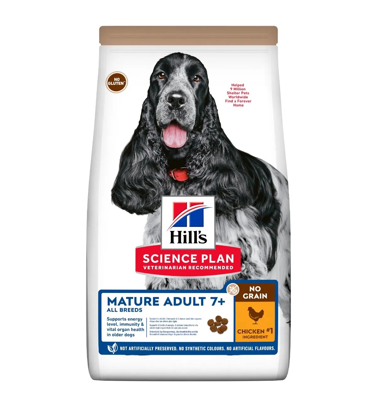 HILL'S Science Plan HILL'S SP No Grain Senior Pui hrană uscată fără cereale câini 14kg