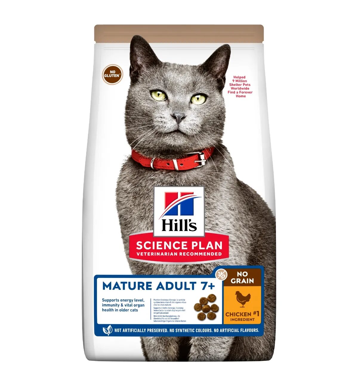 HILL'S Science Plan HILL'S SP No Grain Senior Pui hrană uscată fără cereale pisici 1.5kg