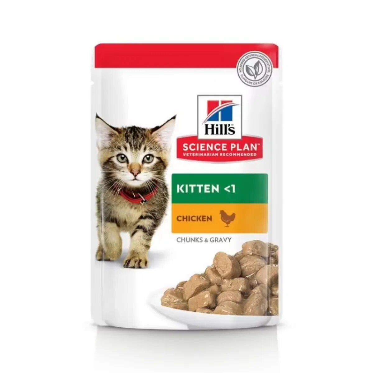 HILL'S Science Plan Kitten Pui plic hrană umedă pisici junior (în sos) 85g Kitten Pui plic hrană umedă pisici junior (în sos) bax 85g x 12buc