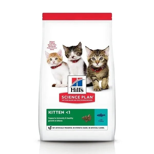 HILL'S Science Plan Kitten Ton hrană uscată pisici junior Hill's SP Feline Kitten Ton 300 g