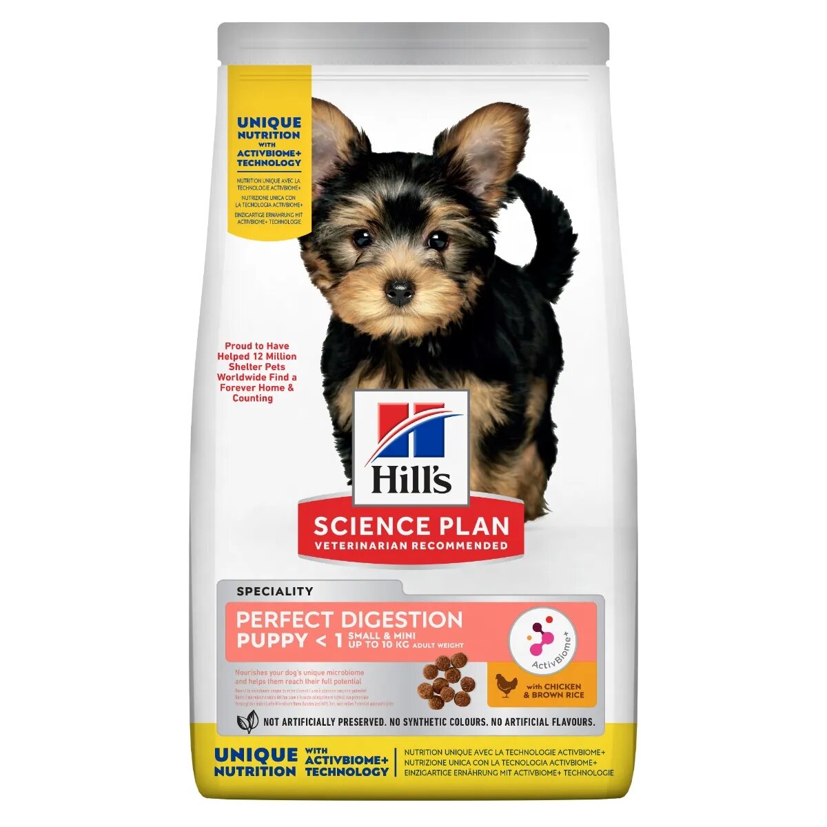 HILL'S Science Plan Perfect Digestion Puppy XS-S hrană uscată câini junior sistem digestiv 6kg