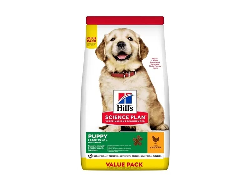 HILL'S Science Plan Puppy L Pui hrană uscată câini junior Hill's SP Canine Puppy Large Breed Pui Value Pack 16 Kg