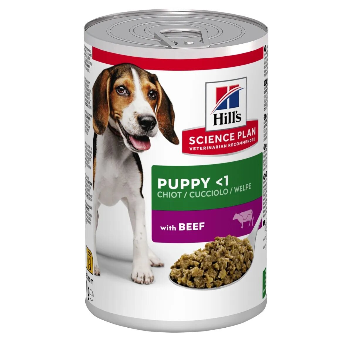 HILL'S Science Plan Puppy XS-XL Vită conservă hrană umedă câini junior (în aspic) 370g