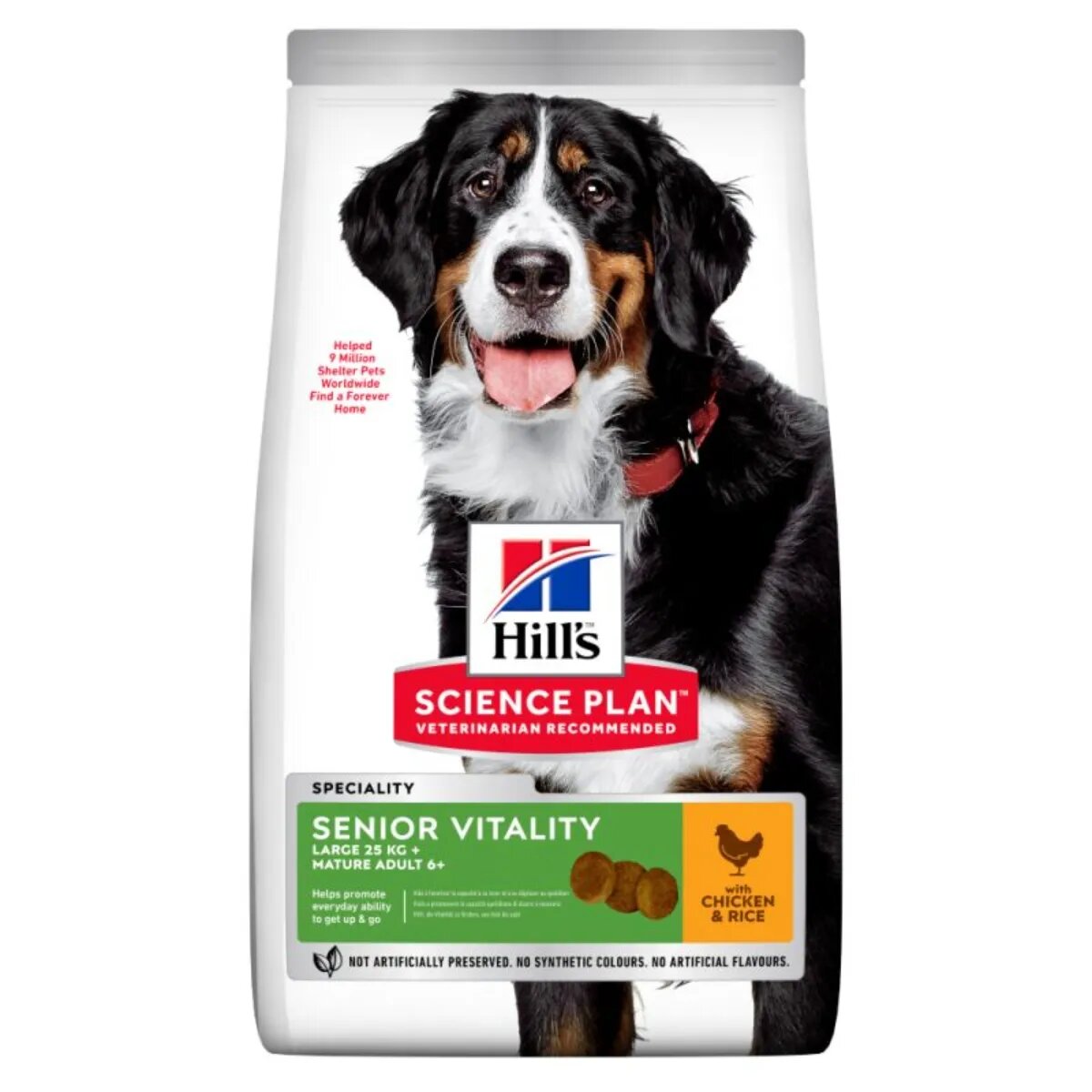 HILL'S Science Plan Senior Vitality 6+ L-XL Pui hrană uscată câini senior 2.5kg