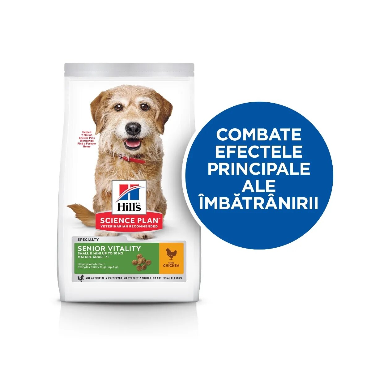 HILL'S Science Plan Senior Vitality 7+ XS-S Pui hrană uscată câini senior 1.5kg