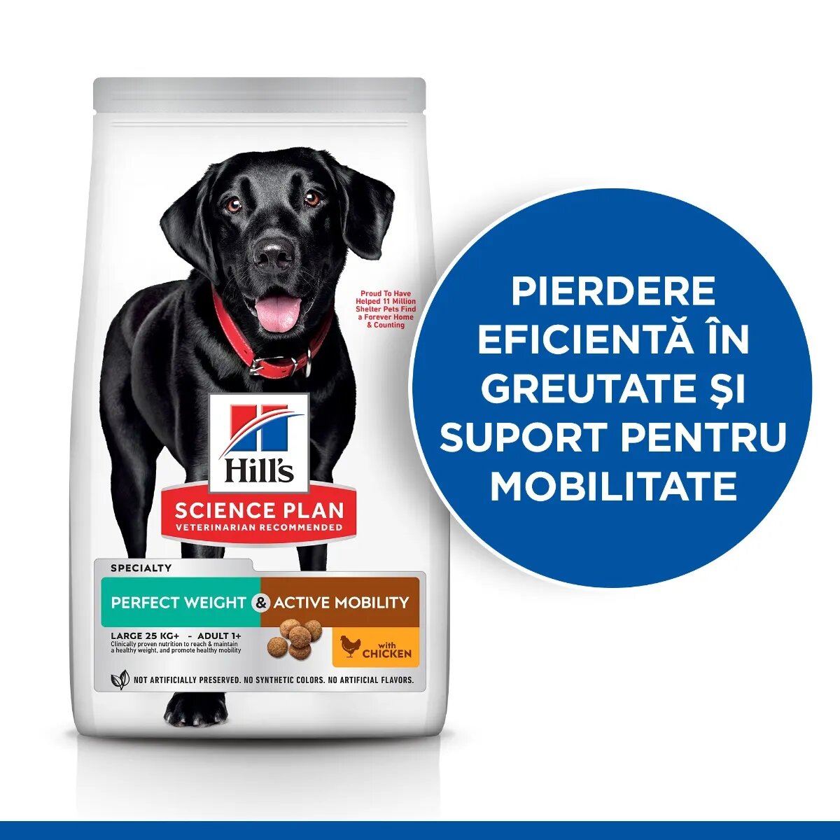 HILL'S Science Plan Weight&Mobility L-XL Pui hrană uscată câini managementul greutății sistem articular 12kg