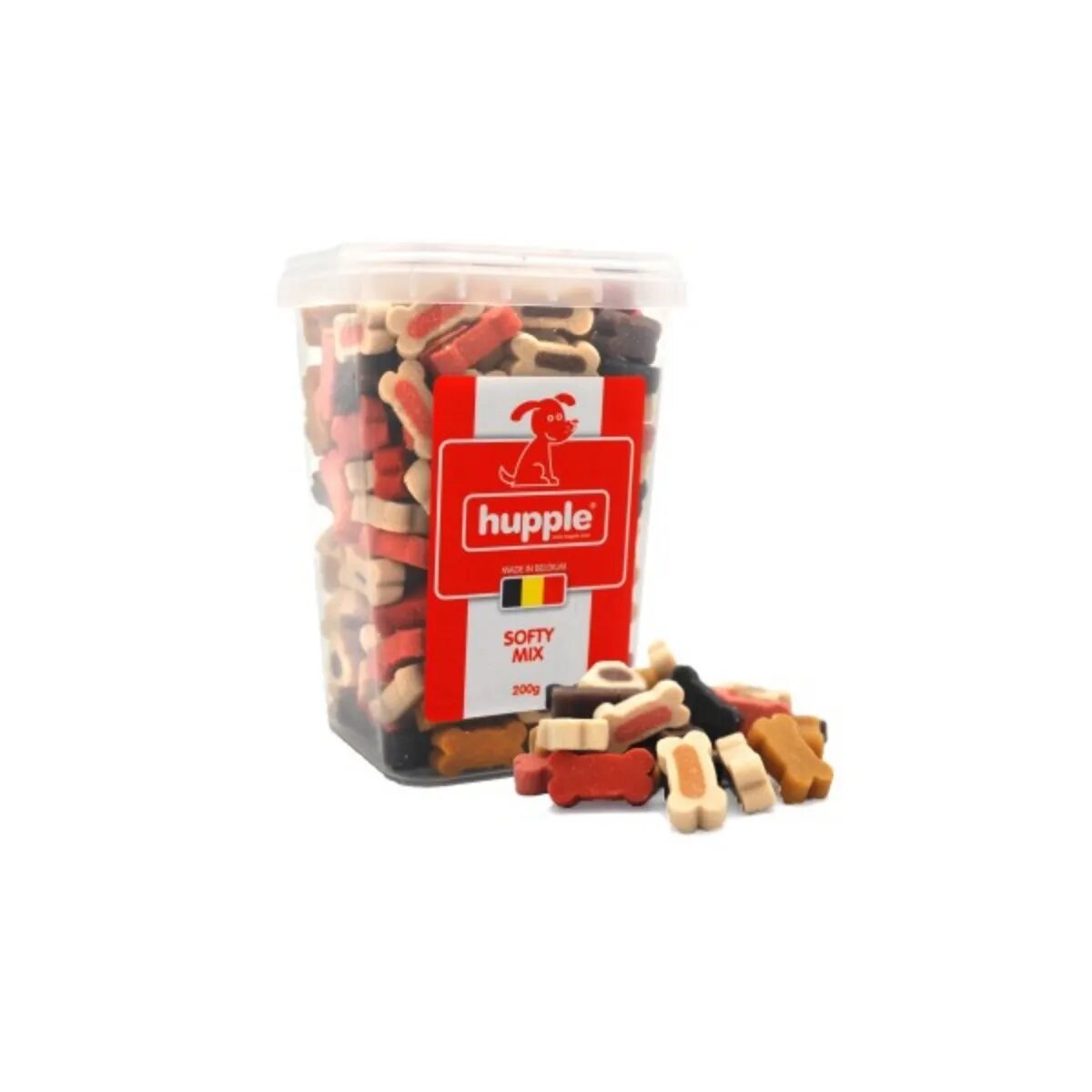 Hupple Softy Mix XS-XL Carne cutie recompense câini 200g