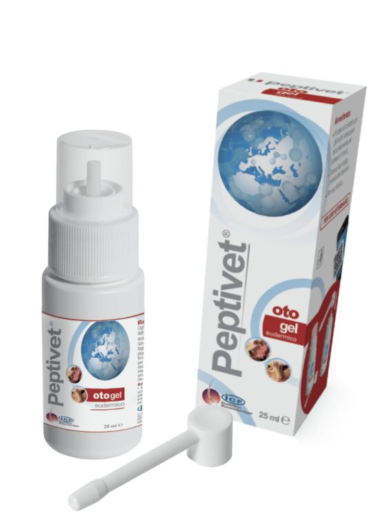 ICF Peptivet gel igiena urechilor câini calmant flacon cu aplicator Peptivet gel igiena urechilor câini și pisici calmant flacon cu aplicator 25ml
