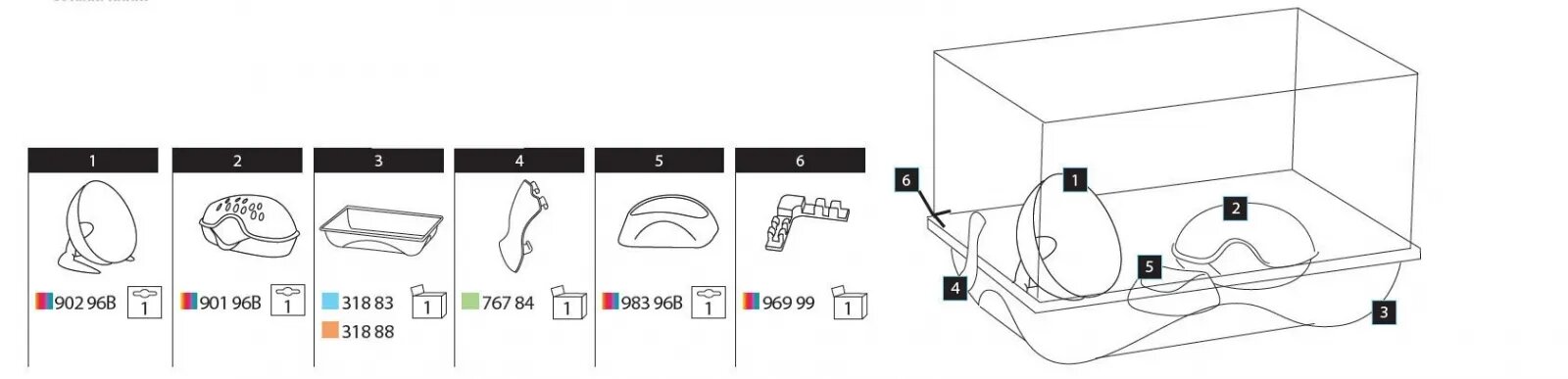Imac Cusca Criceti 2 45 x 305 x h 29 cm