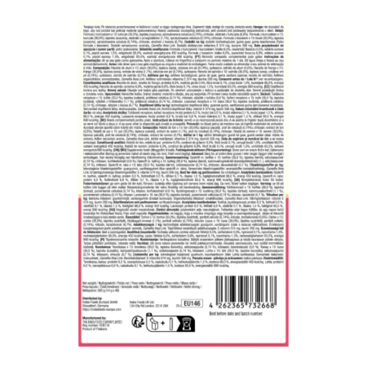 Inaba Churu Hairball Control Variety Ton și Pui plic recompense fără cereale pisici limitarea ghemurilor de blană (topping) 560g