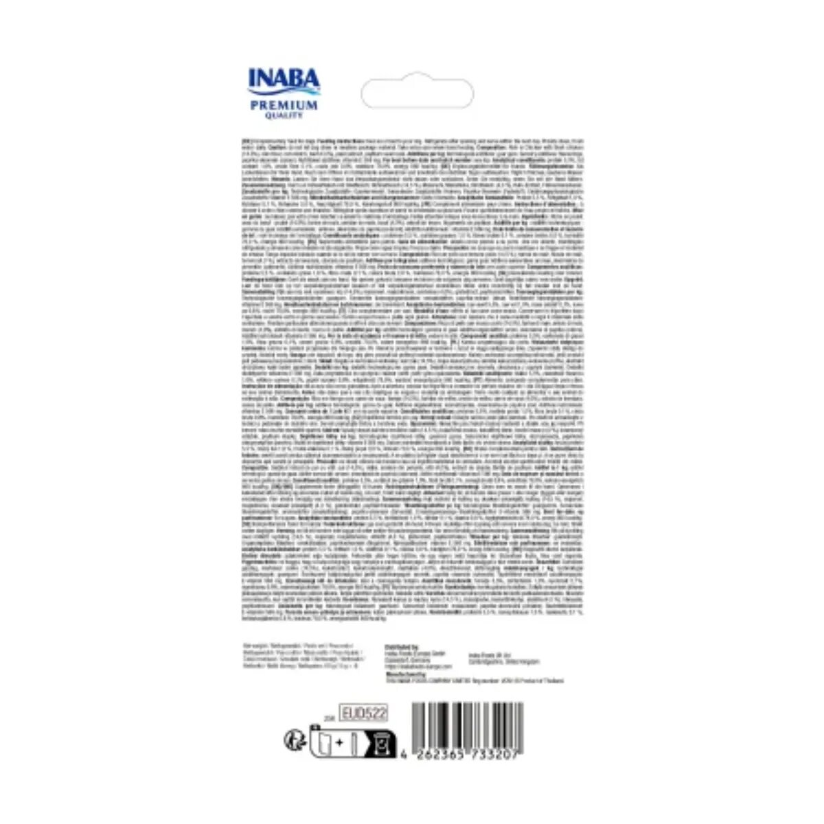 Inaba Churu Terrine Mini XS-S Pui și Vită punguță recompense câini 60g