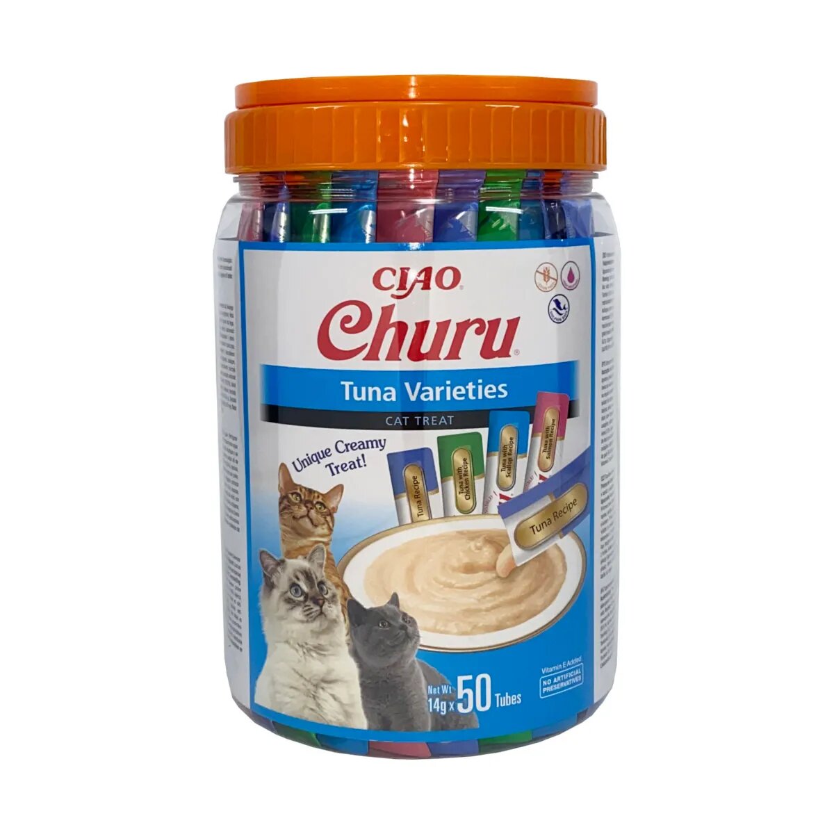 Inaba Churu Varieties Ton găletușa tub recompense fără cereale pisici (piure) 700g