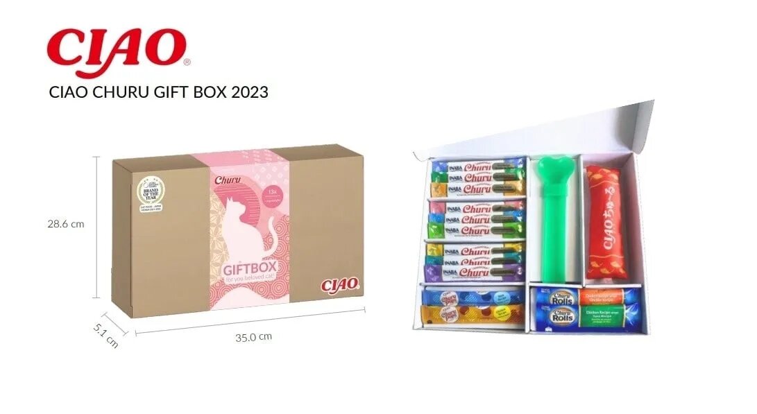 Inaba Gift Box Pui și Ton cutie recompense pisici 250g