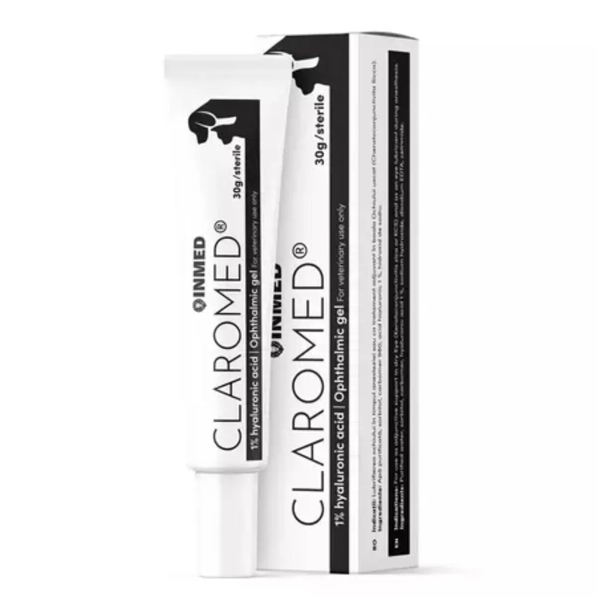Inmed Claromed supliment oftalmic câini și pisici gel Claromed XS-XL supliment oftalmic câini și pisici tub 30g gel