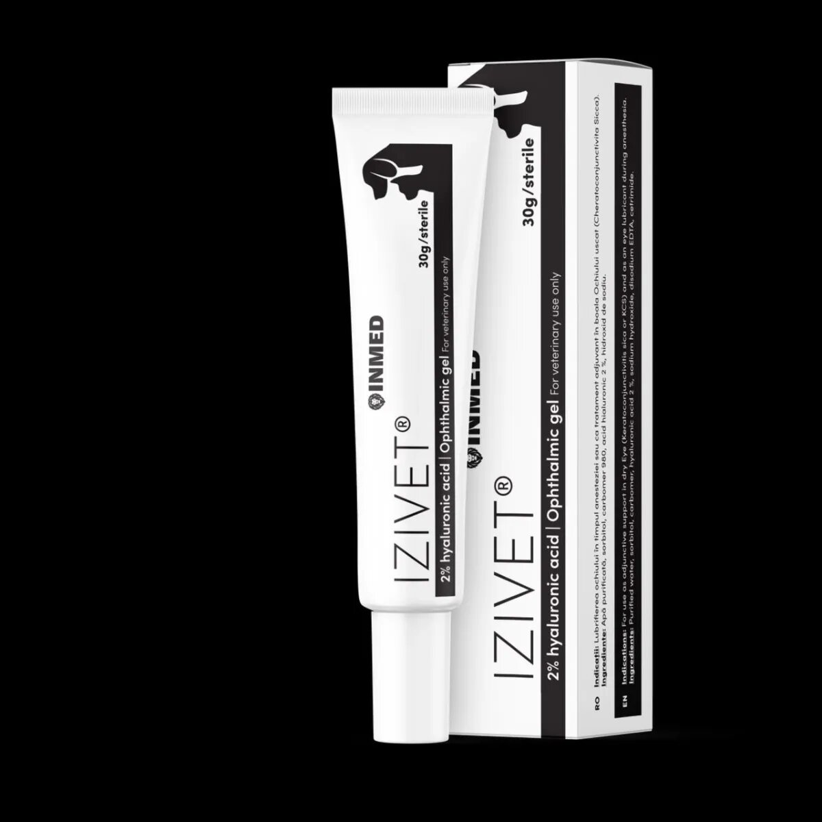 Inmed Izivet supliment oftalmic câini și pisici gel Izivet XS-XL supliment oftalmic câini și pisici tub 30g gel