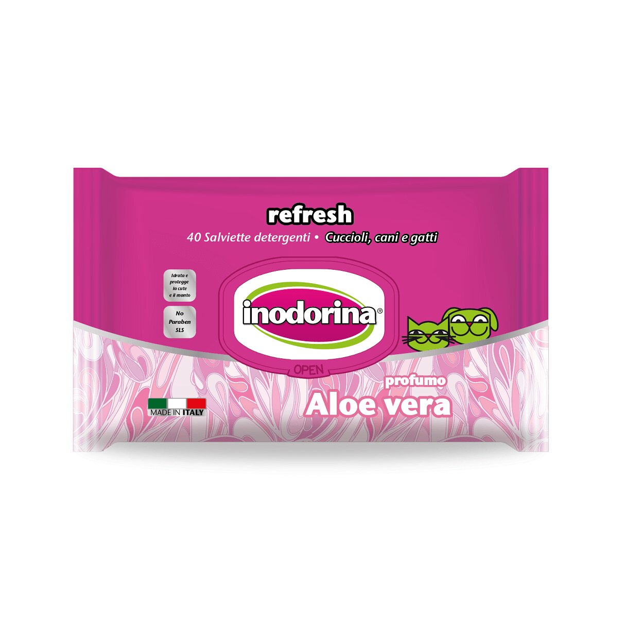 Inodorina Servetele Refresh Aloe Vera 40 Buc