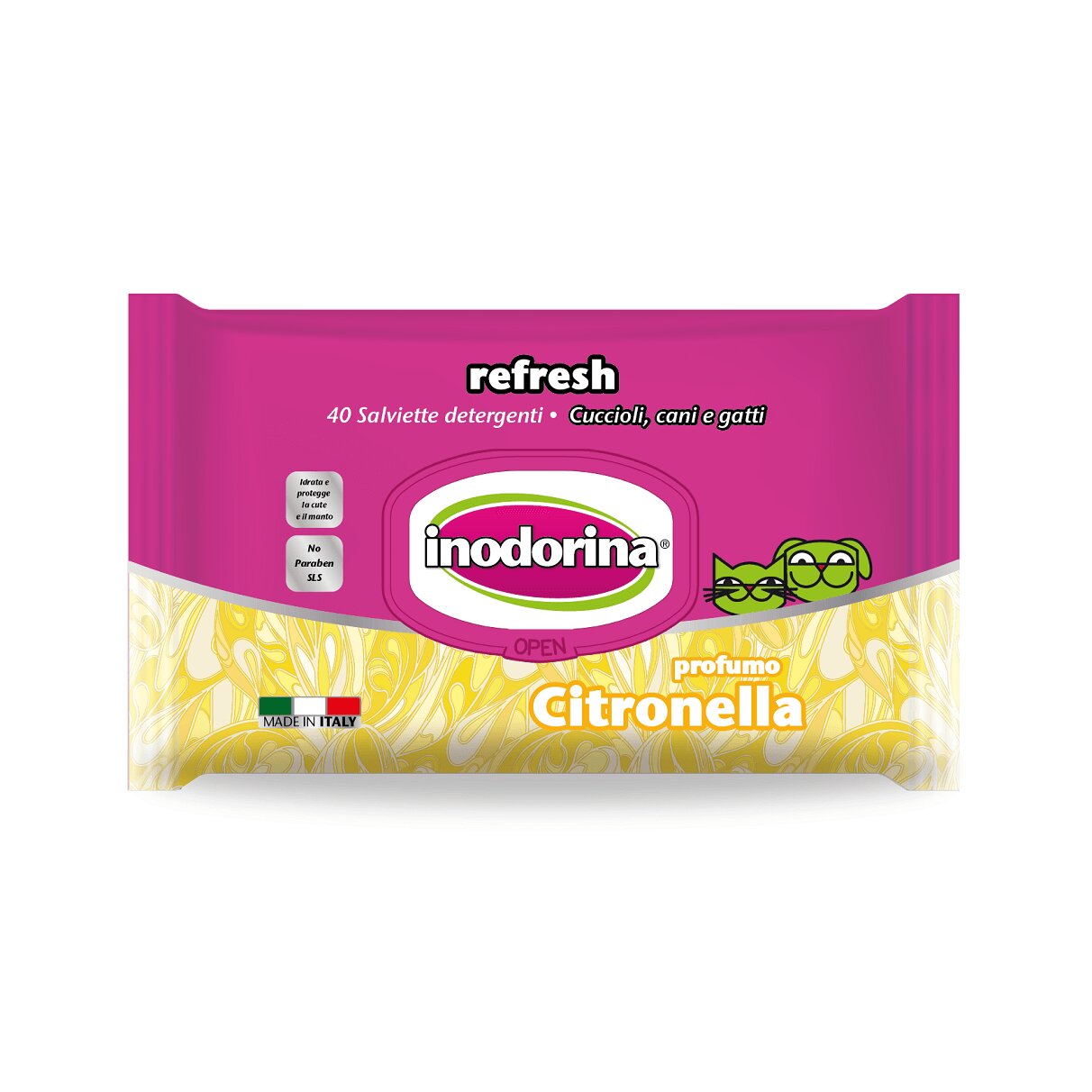 Inodorina Servetele Refresh Citronel 40 Buc