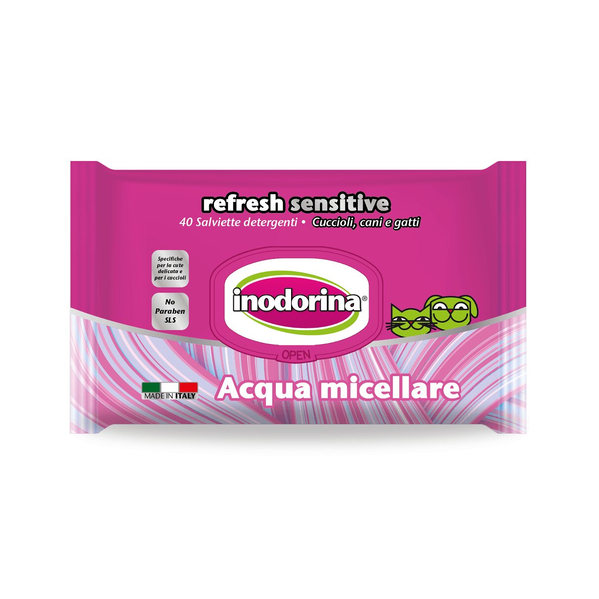 Inodorina Servetele Refresh Sensitive Acqua Micellara 40 Buc