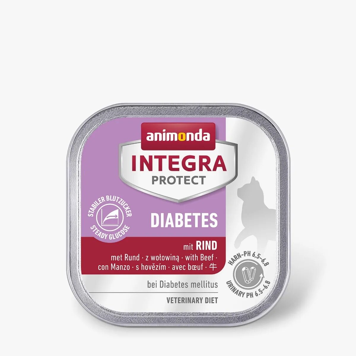 Integra Protect Diabetes Vită dietă veterinară tăviță hrană umedă fără cereale pisici diabet (în aspic) 100g