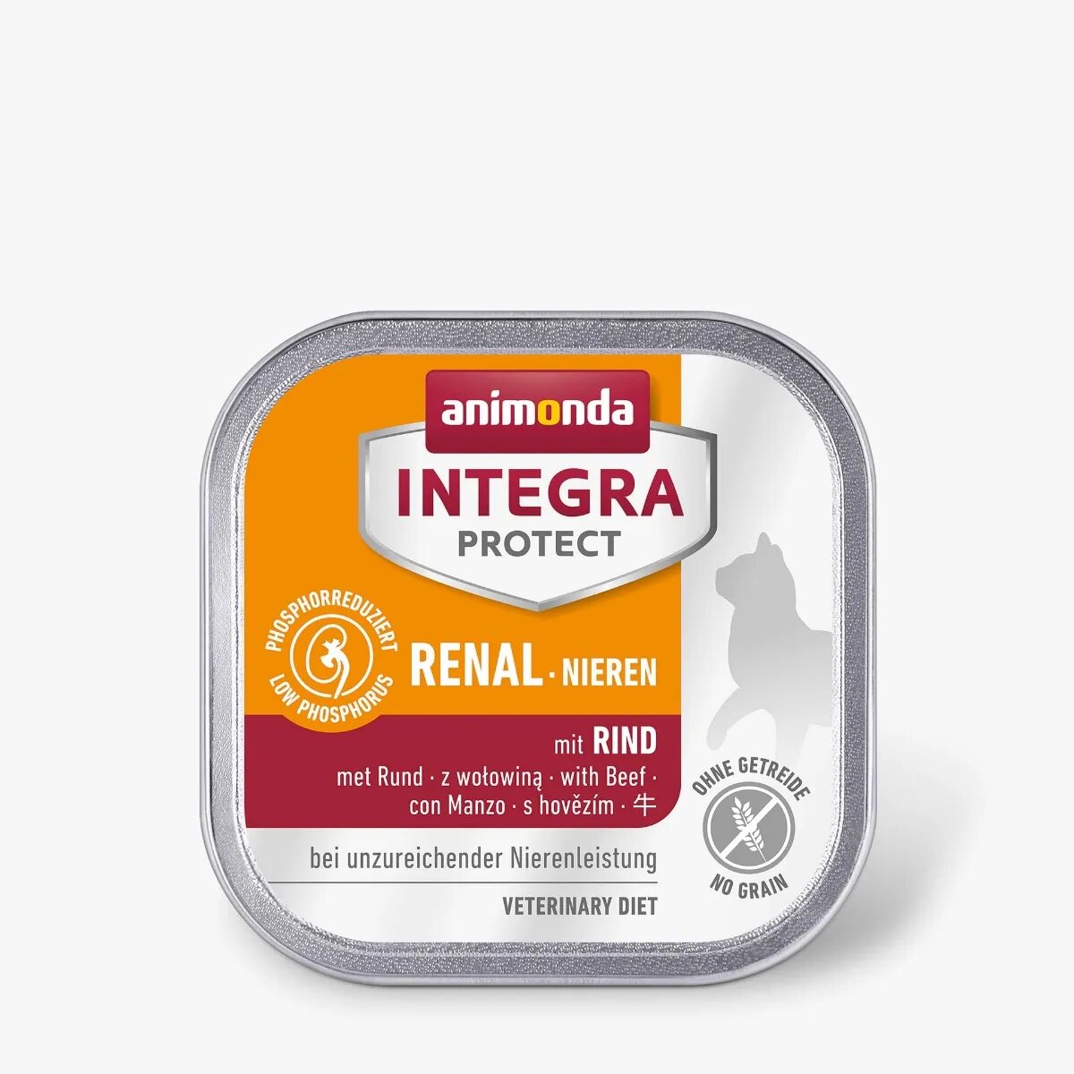 Integra Protect Renal Vită dietă veterinară tăviță hrană umedă fără cereale pisici sistem renal (în aspic) 100g