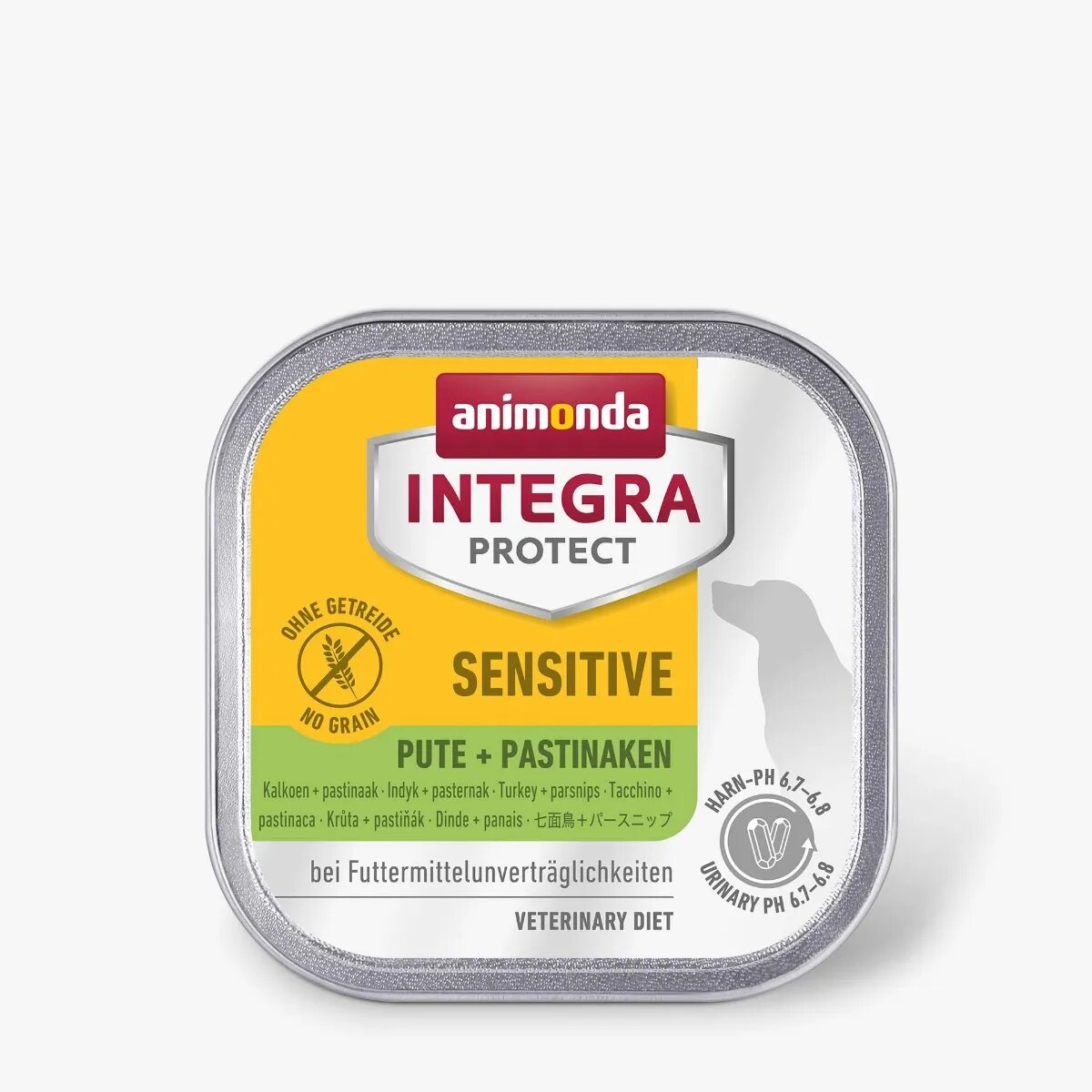 Integra Protect Sensitive XS-S Curcan dietă veterinară tăviță hrană umedă fără cereale câini alergii sistem digestiv (în aspic) 150g