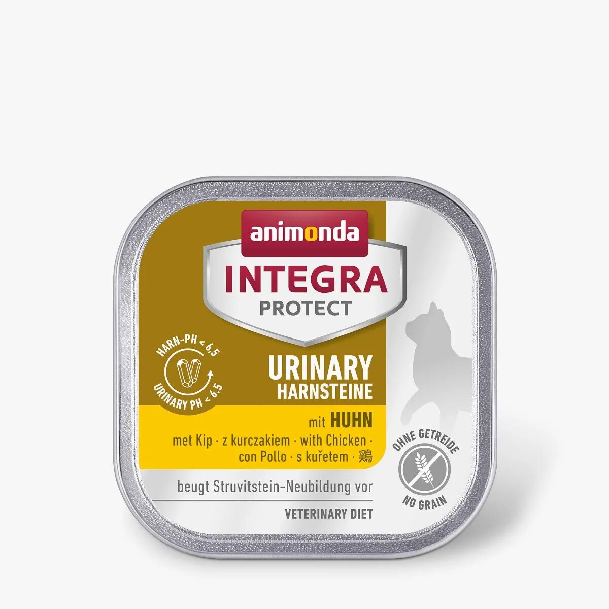 Integra Protect Urinary Struvite Pui dietă veterinară tăviță hrană umedă fără cereale pisici sistem urinar (în aspic) 100g