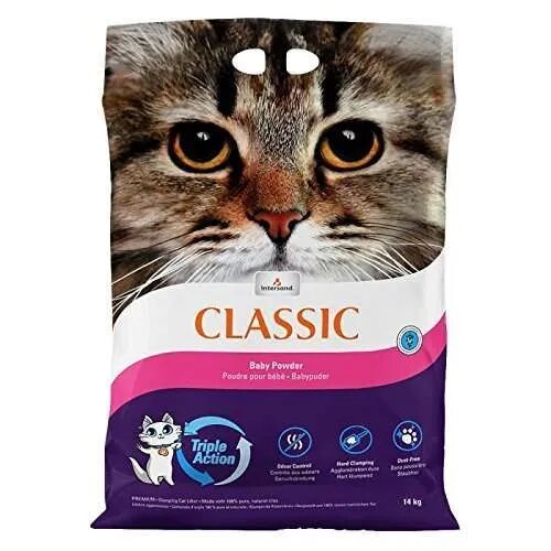 Intersand EXTREME CLASSIC Talc așternut igienic pisici granule bentonită aglomerant fără praf 7kg