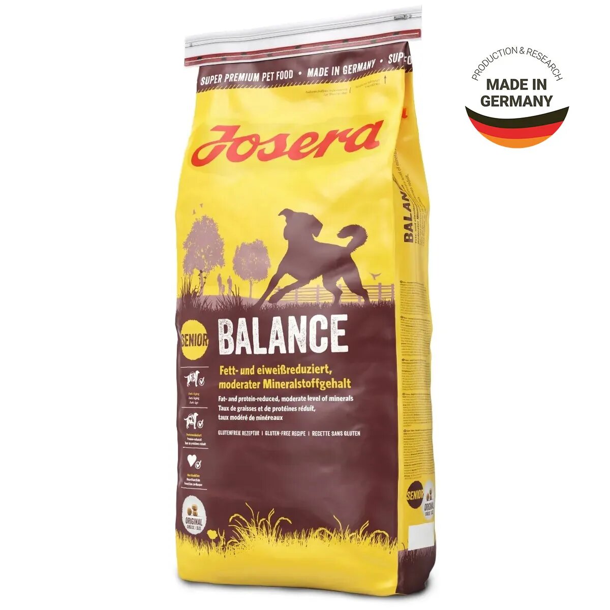 Josera Balance XS-XL Pasăre hrană uscată câini senior obezitate 15kg