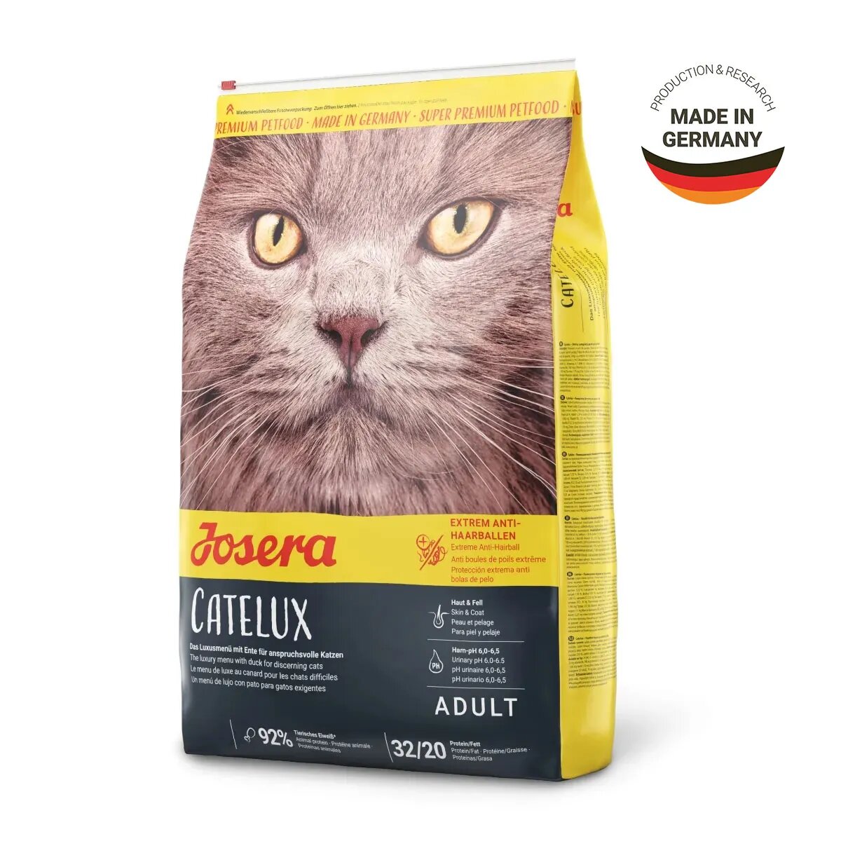 Josera Catelux Rață hrană uscată pisici limitarea ghemurilor de blană 10kg