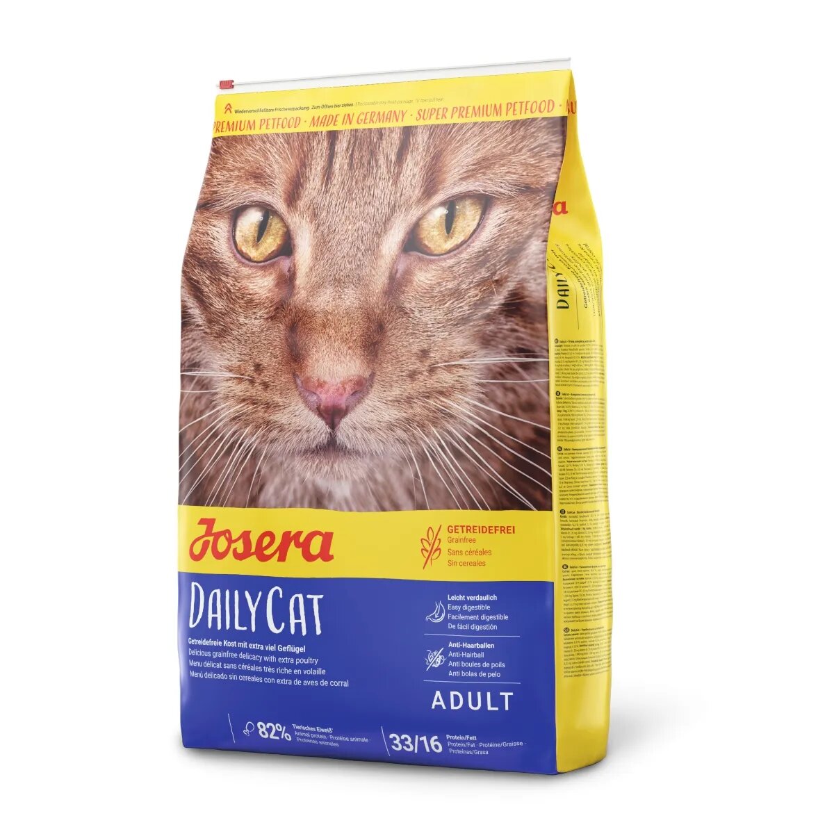 Josera Dailycat Pui hrană uscată fără cereale pisici 2kg