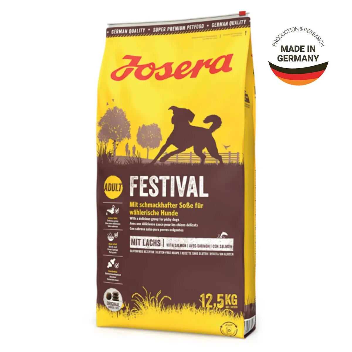 Josera Festival XS-XL Pasăre și Somon hrană uscată câini 12.5kg
