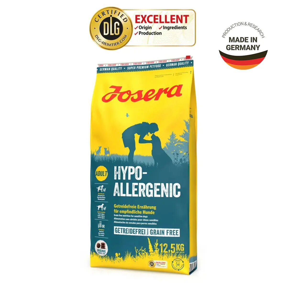 Josera Hypoallergenic XS-XL Insecte hrană uscată câini alergii sistem digestiv 12.5kg